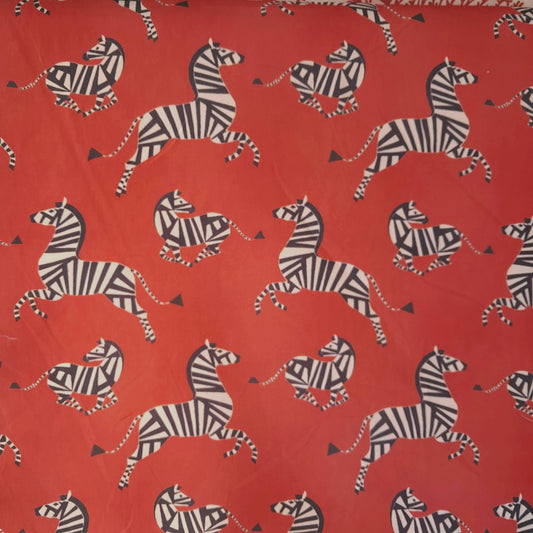 Tecido Para Sofá Linho Sintético Cavalos