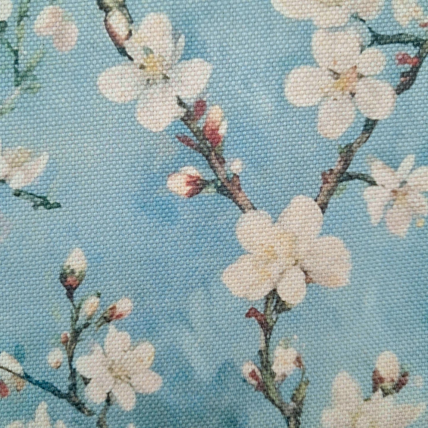 Tecido Para Sofá Linho Sintético Cerejeira Azul