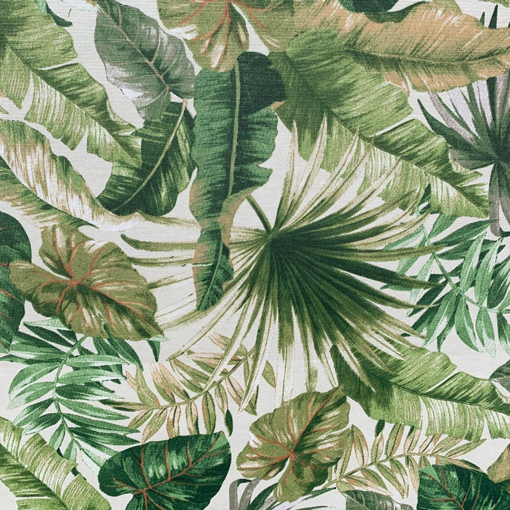 Tecido Para Área Externa Gorgurão Waterblock Palmeira Leque Crú