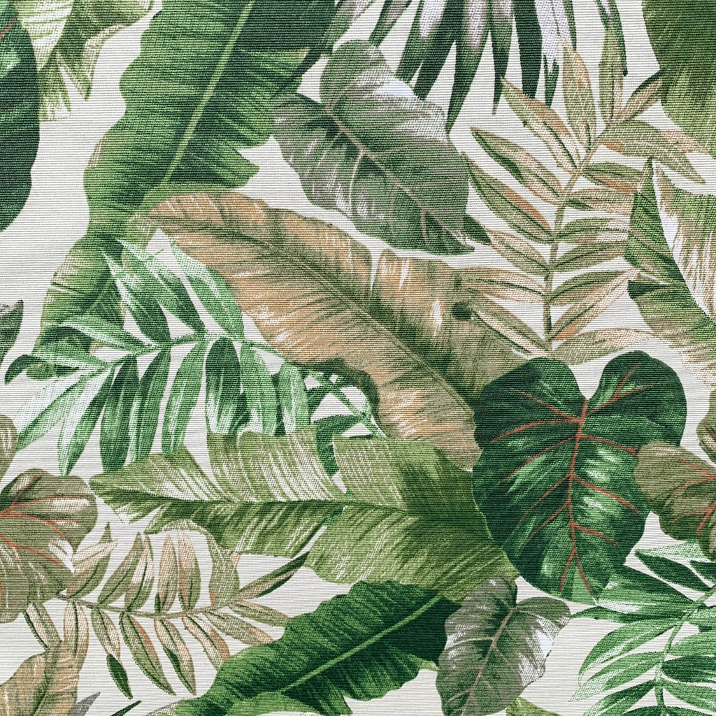 Tecido Para Área Externa Gorgurão Waterblock Palmeira Leque Crú