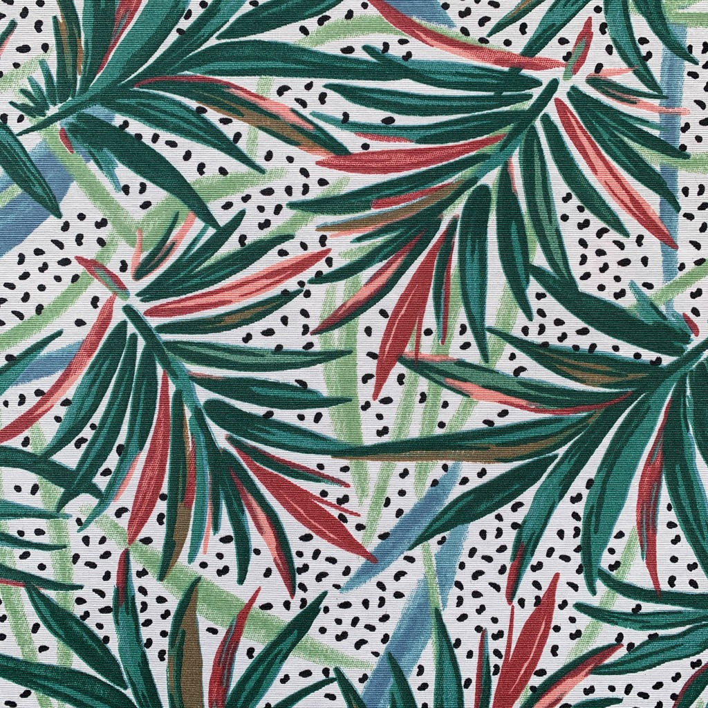 Tecido Para Área Externa Gorgurão Waterblock Folhagem Tropical Crú