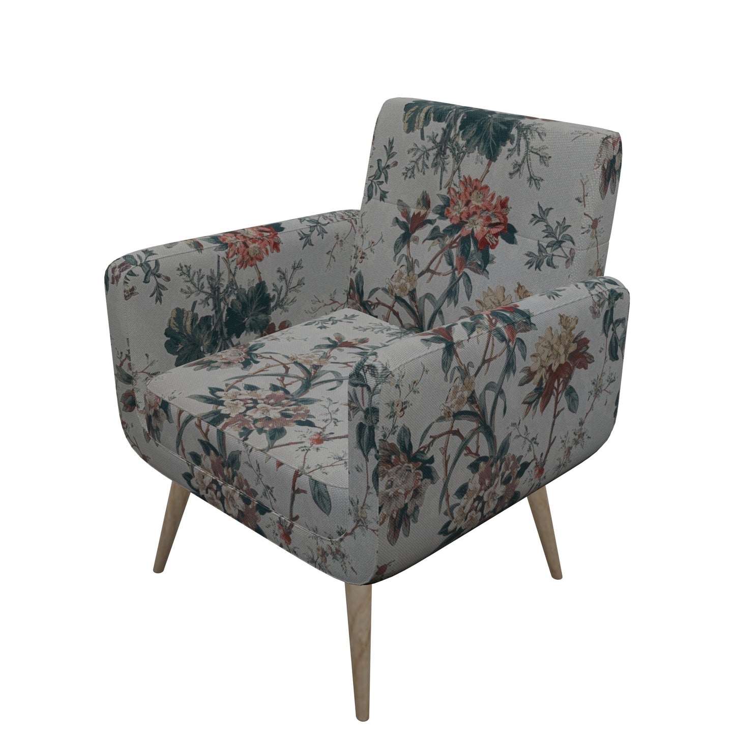 Tecido Para Sofá Linho Sintético Floral Summerhill