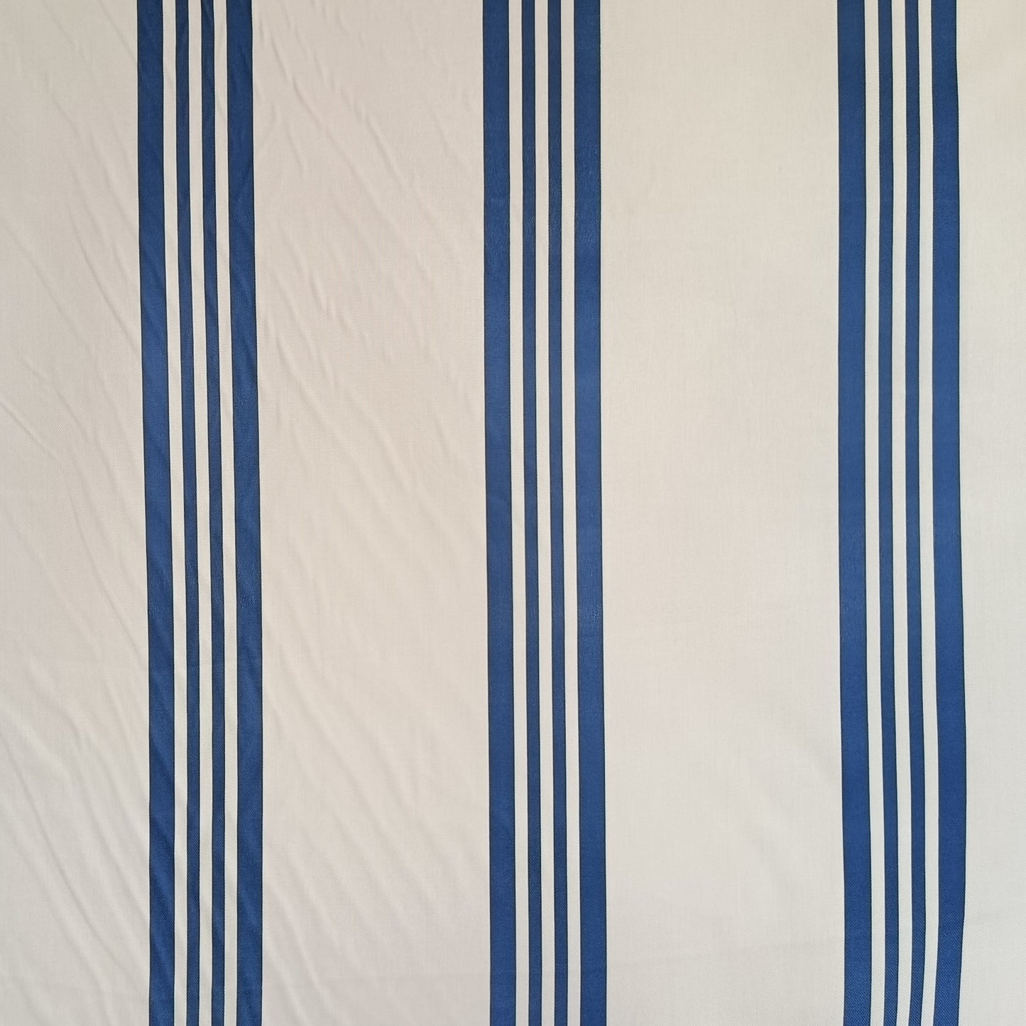 Tecido Para Sofá Linho Sintético Listrado Azul