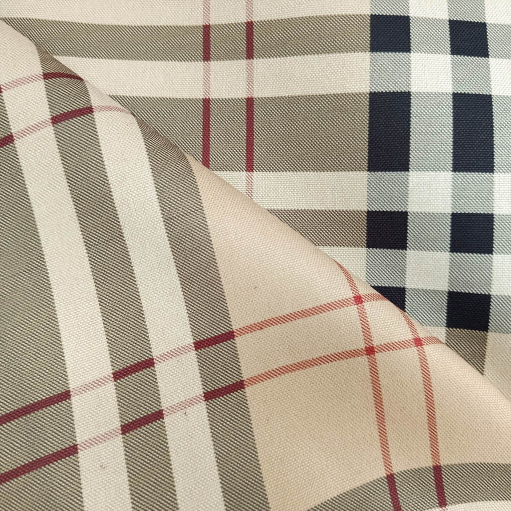 Tecido Para Sofá Linho Sintético Xadrez Burberry