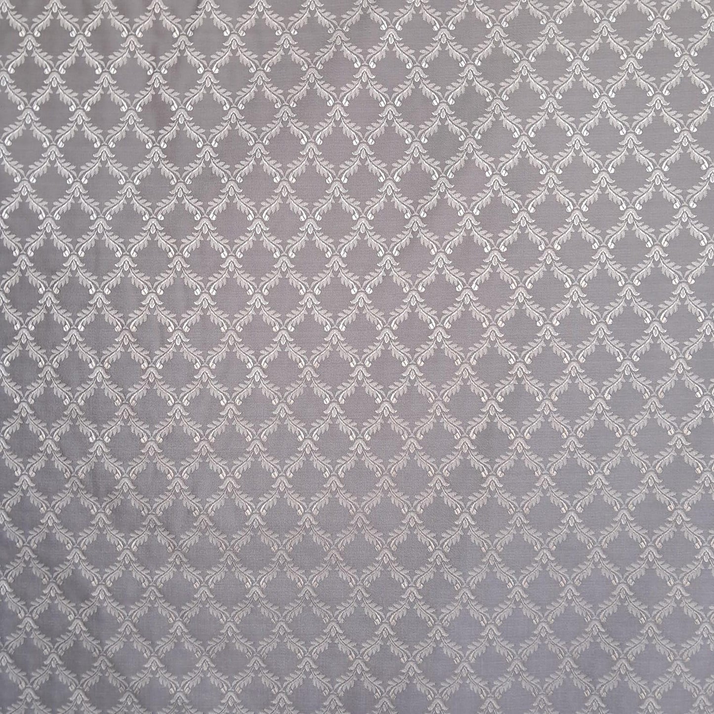 Tecido Para Sofá Chantung Bordado Prata