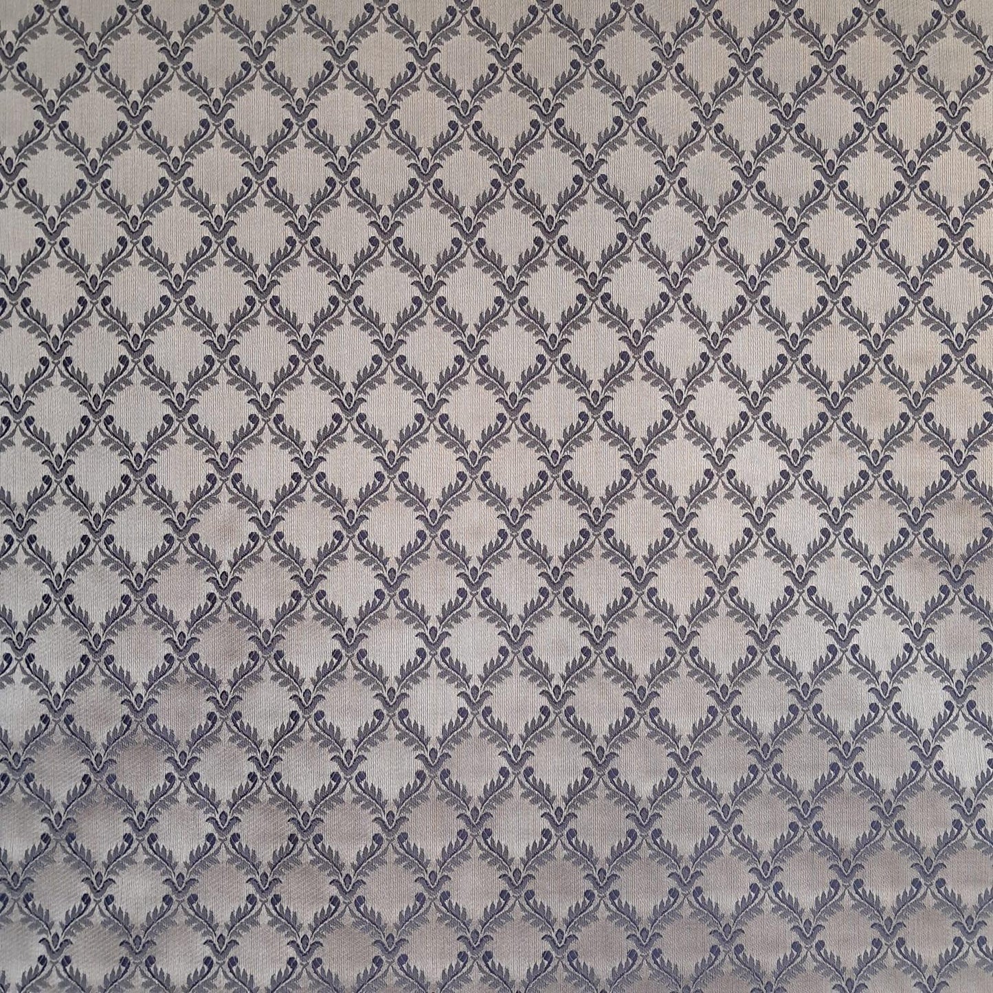 Tecido Para Sofá Chantung Bordado Azul