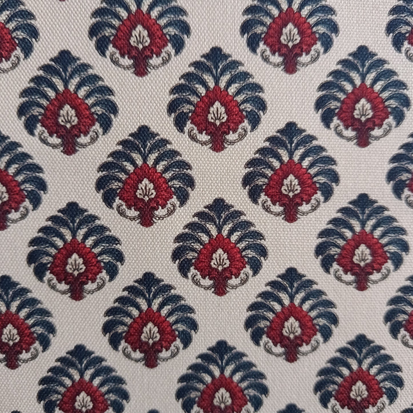 Tecido Para Sofá Linho Sintético Floral Vintage