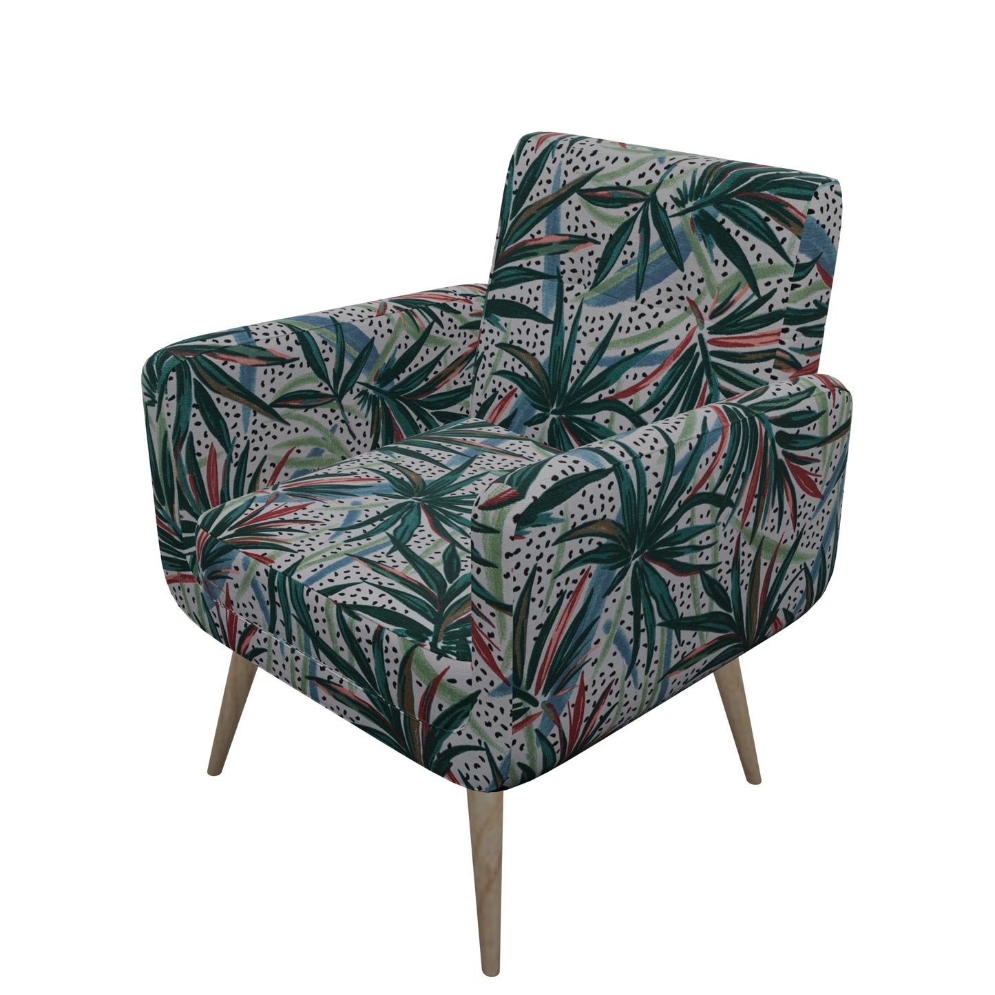 Tecido Para Área Externa Gorgurão Waterblock Folhagem Tropical Crú