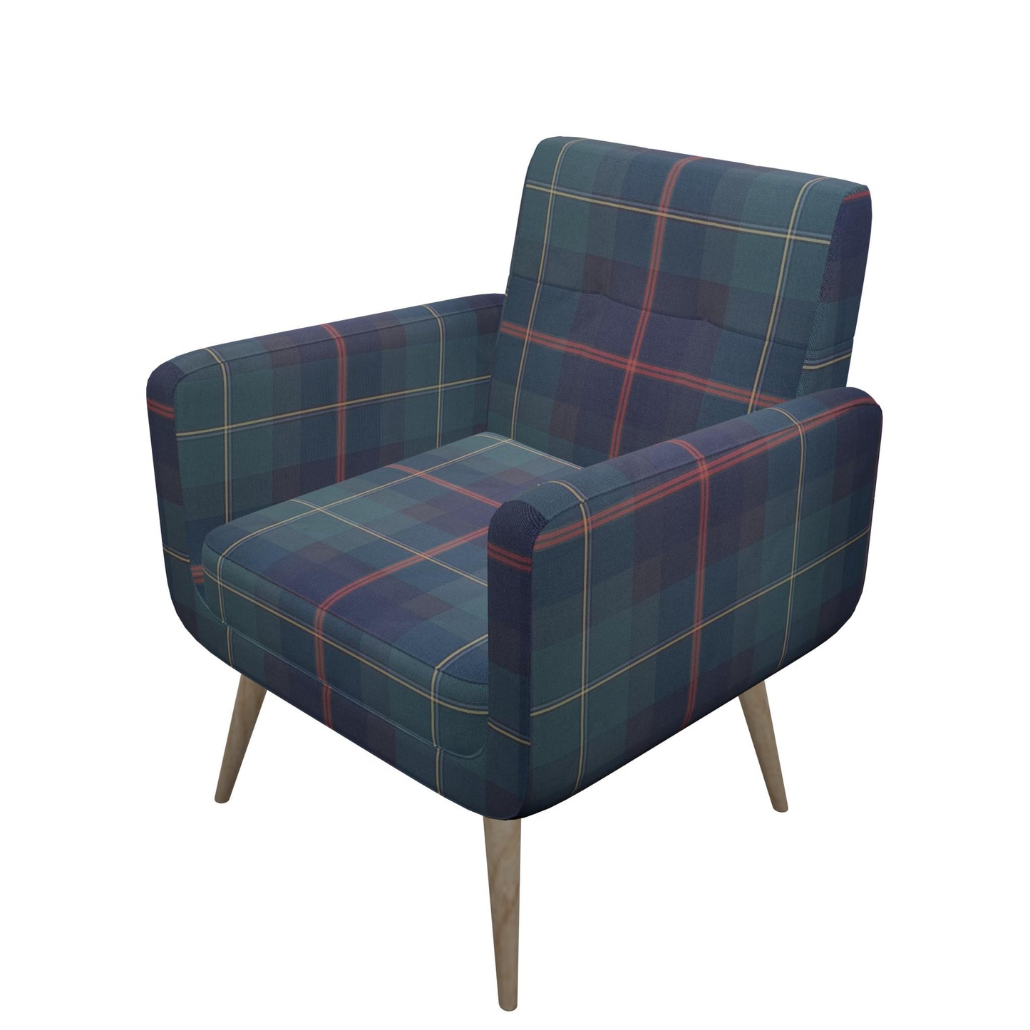 Tecido Para Sofá Linho Sintético Xadrez Edgard Tartan