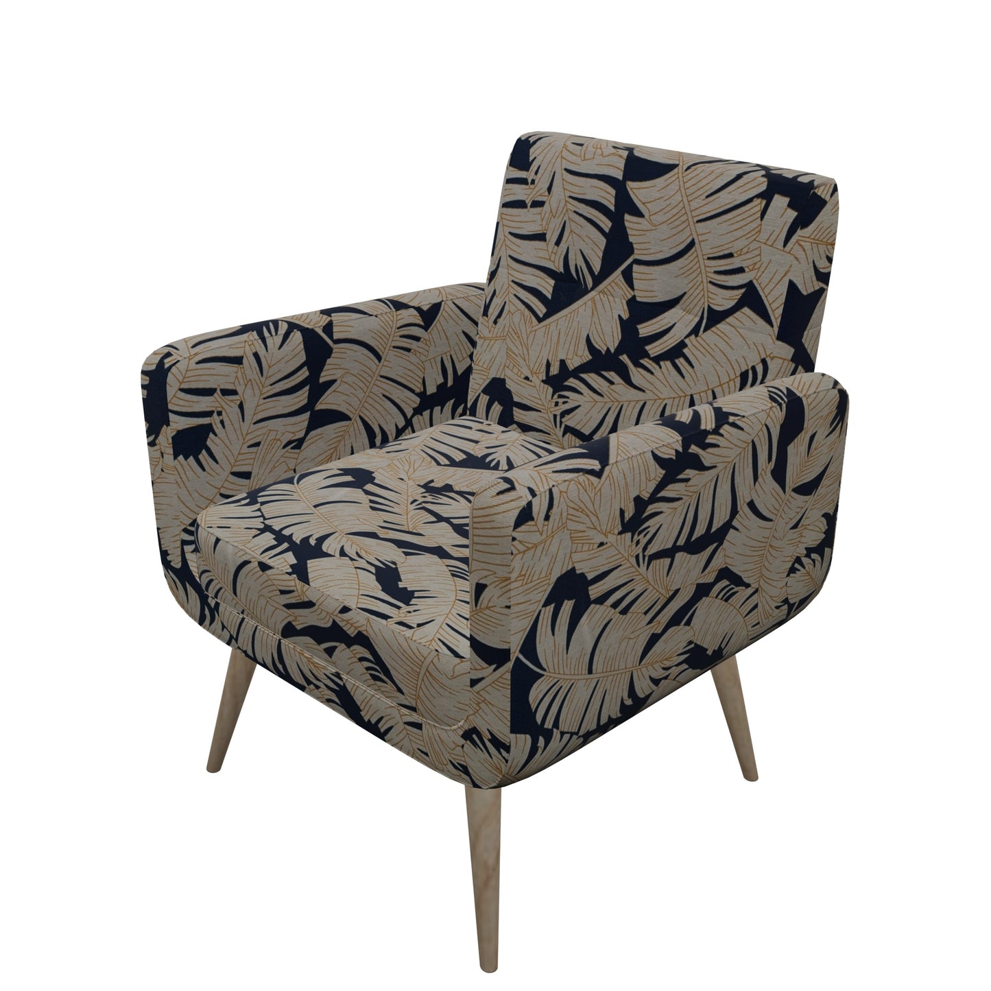 Tecido Para Área Externa Gorgurão Waterblock Folha de Bananeira Azul