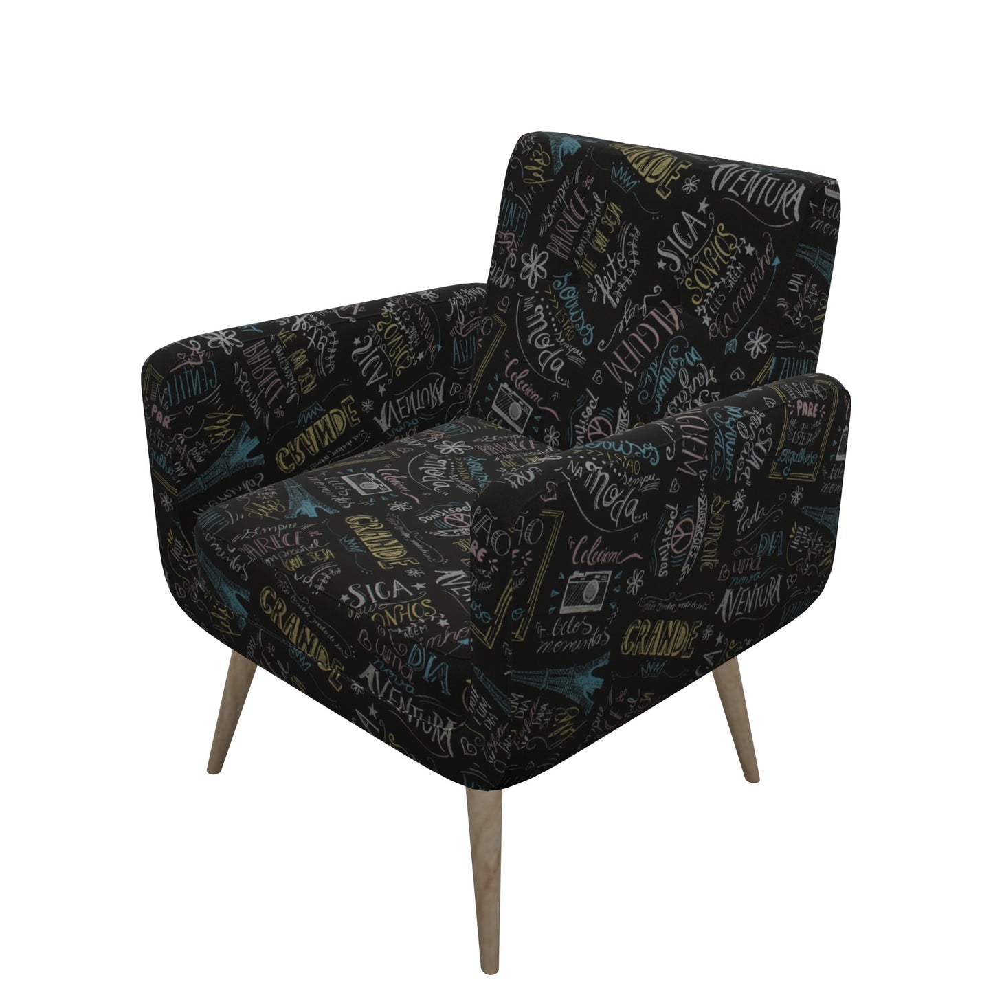 Tecido Para Área Externa Gorgurão Waterblock Pensamentos