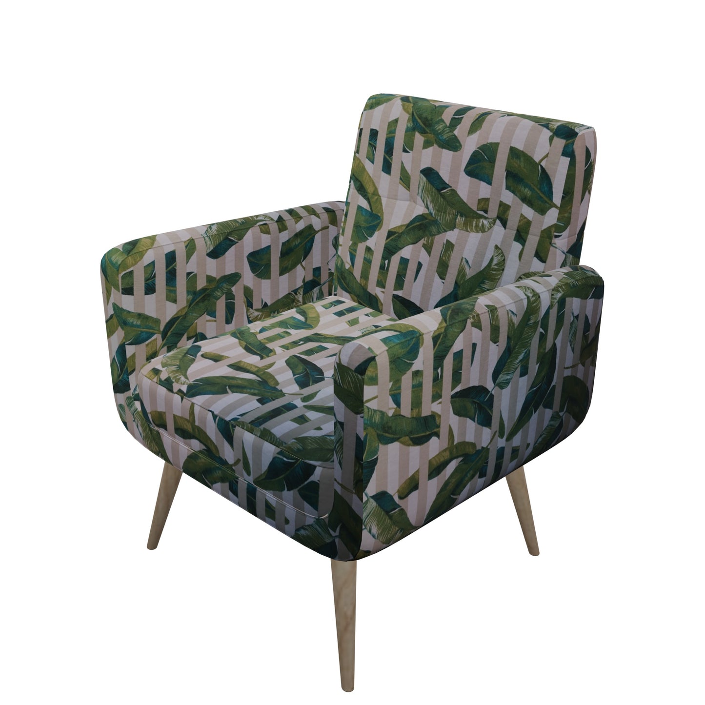 Tecido Para Área Externa Gorgurão Waterblock Folha de Bananeira Fendi