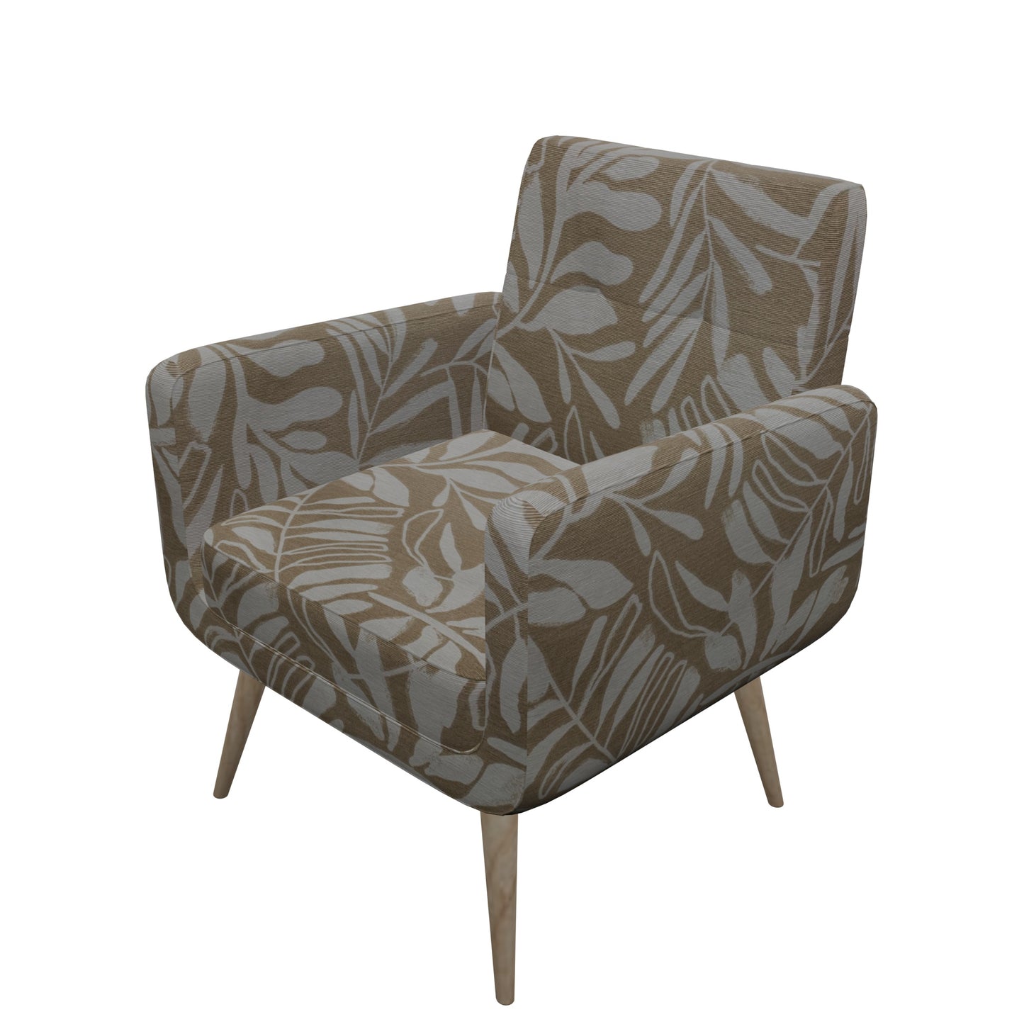 Tecido Para Área Externa Gorgurão Waterblock Galhos Bege