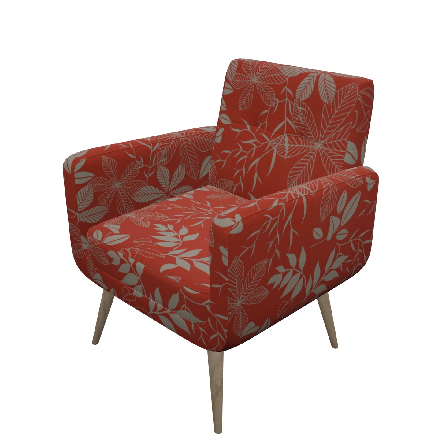 Tecido Para Área Externa Gorgurão Waterblock Floral Coral