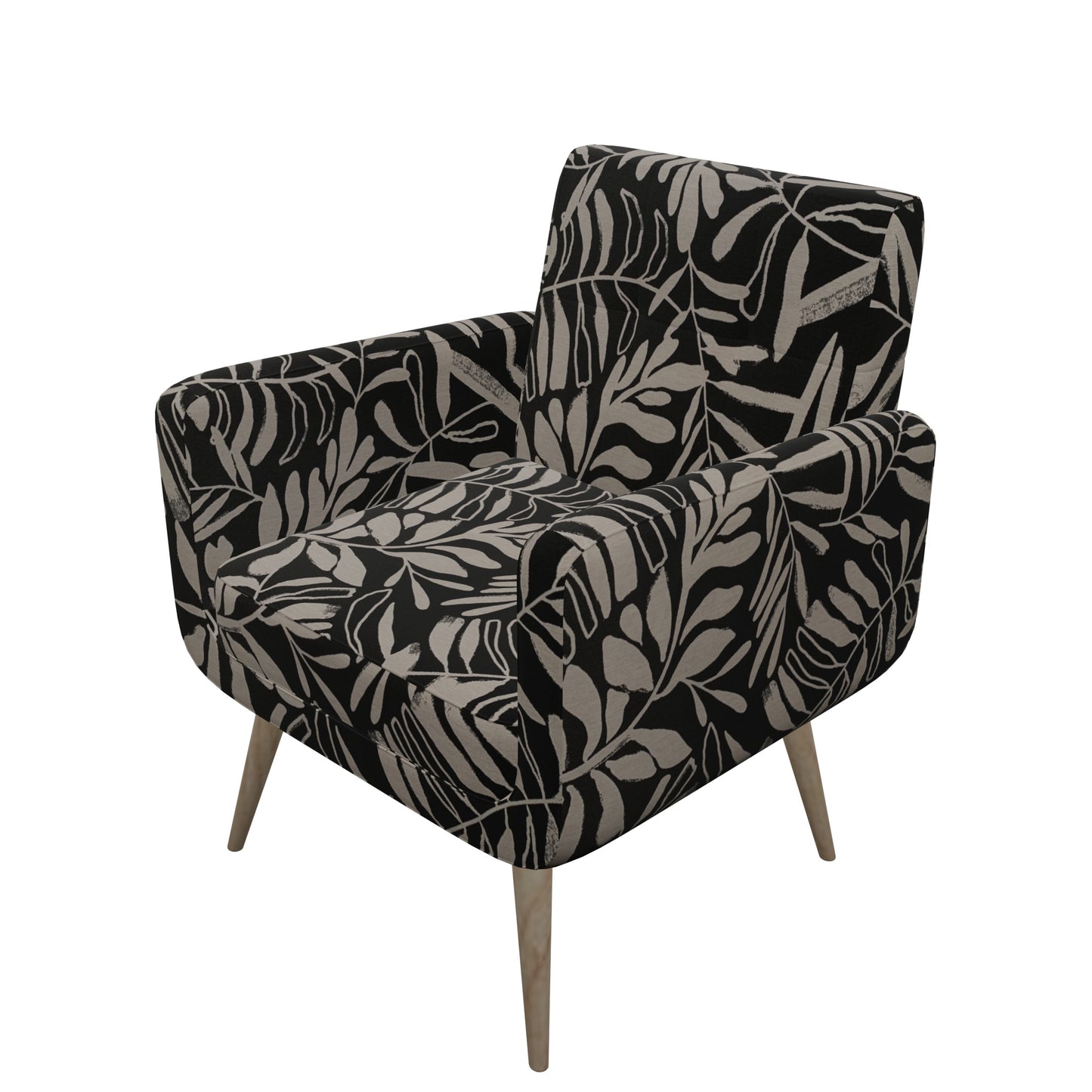 Tecido Para Área Externa Gorgurão Waterblock Galhos Preto