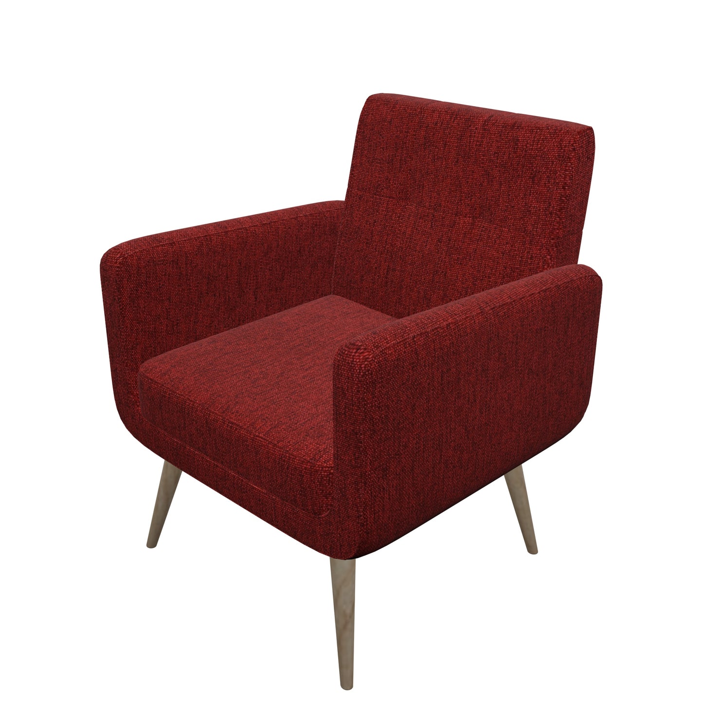 Tecido Para Sofá Linho Sintético Allegro Vermelho