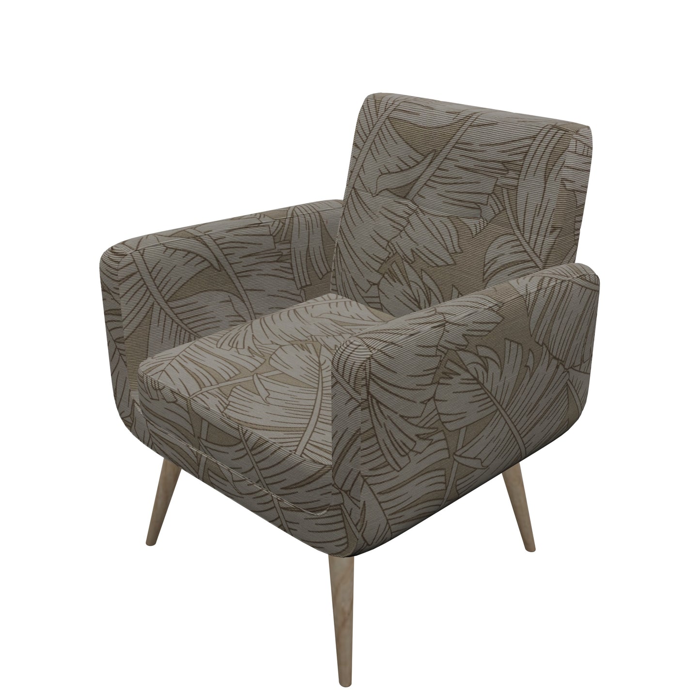 Tecido Para Área Externa Gorgurão Waterblock Folha de Bananeira Bege