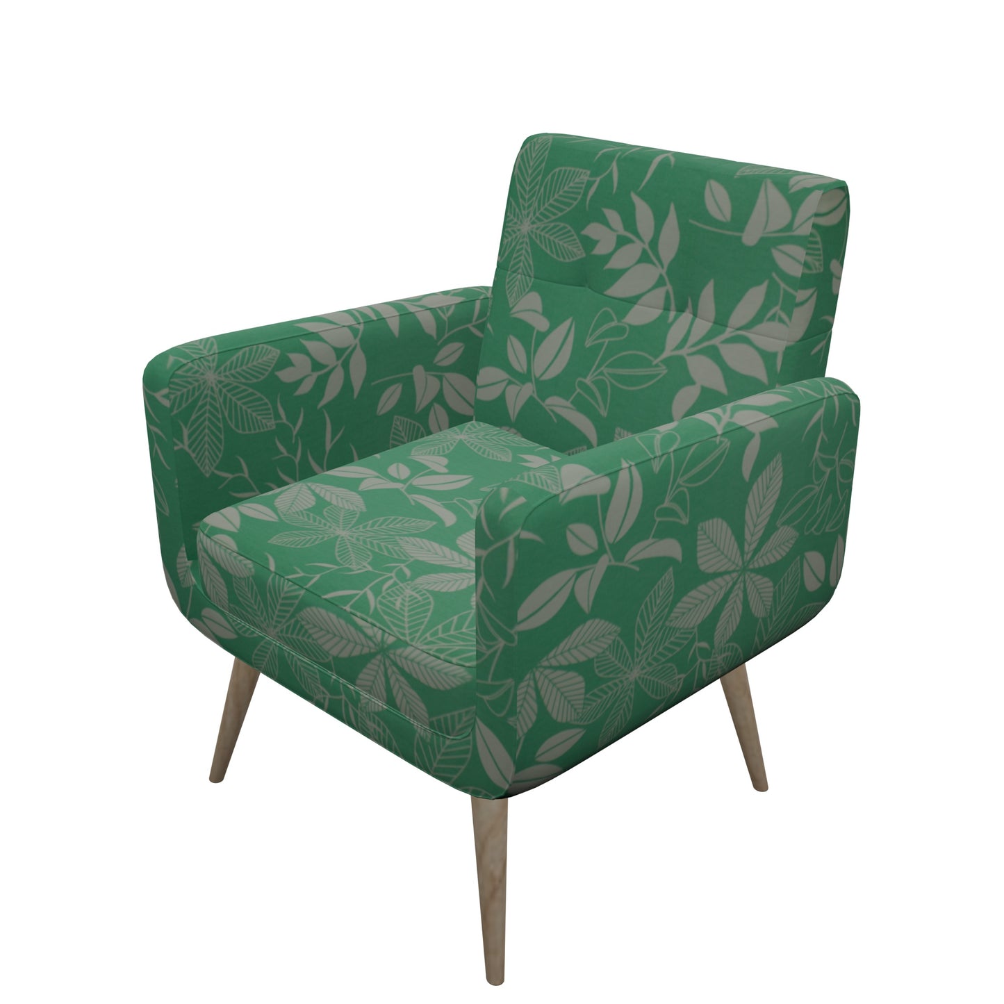 Tecido Para Área Externa Gorgurão Waterblock Floral Verde