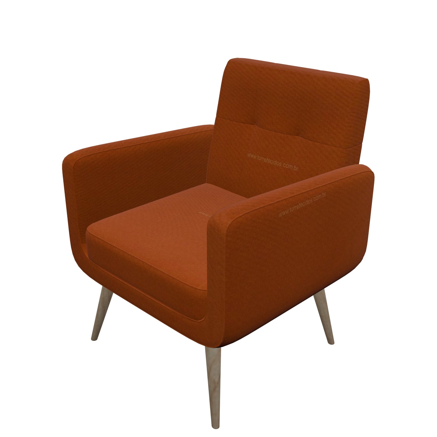 Tecido Para Área Externa Gorgurão Waterblock Liso Terracota