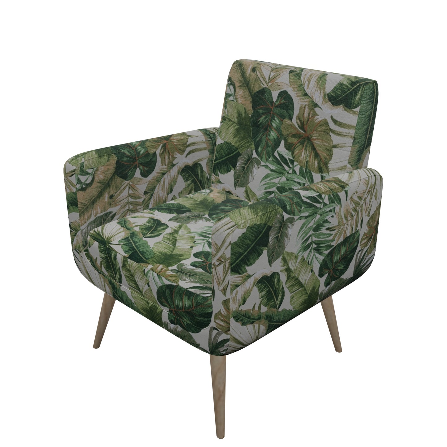 Tecido Para Área Externa Gorgurão Waterblock Palmeira Leque Crú