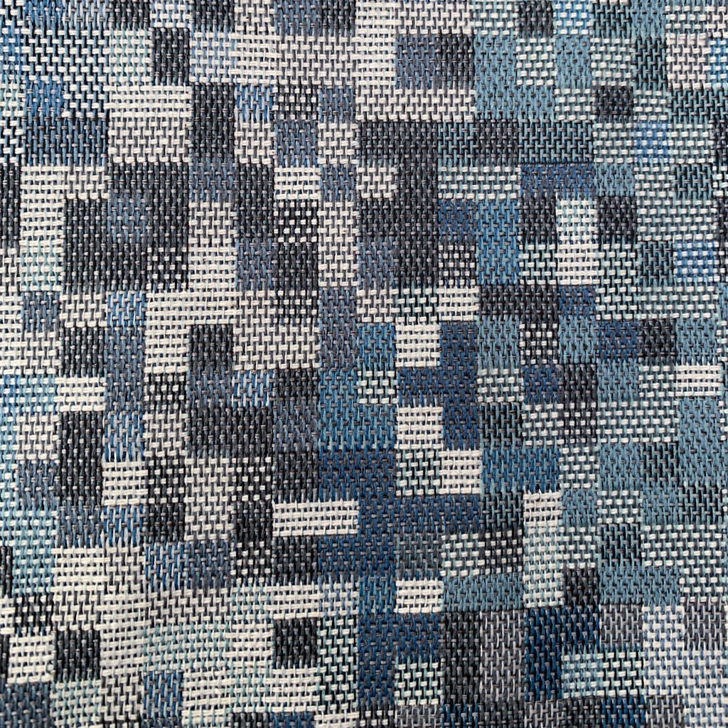 Tecido Para Sofá Gobelem Pixel Azul - Meneghel Indústria Têxtil