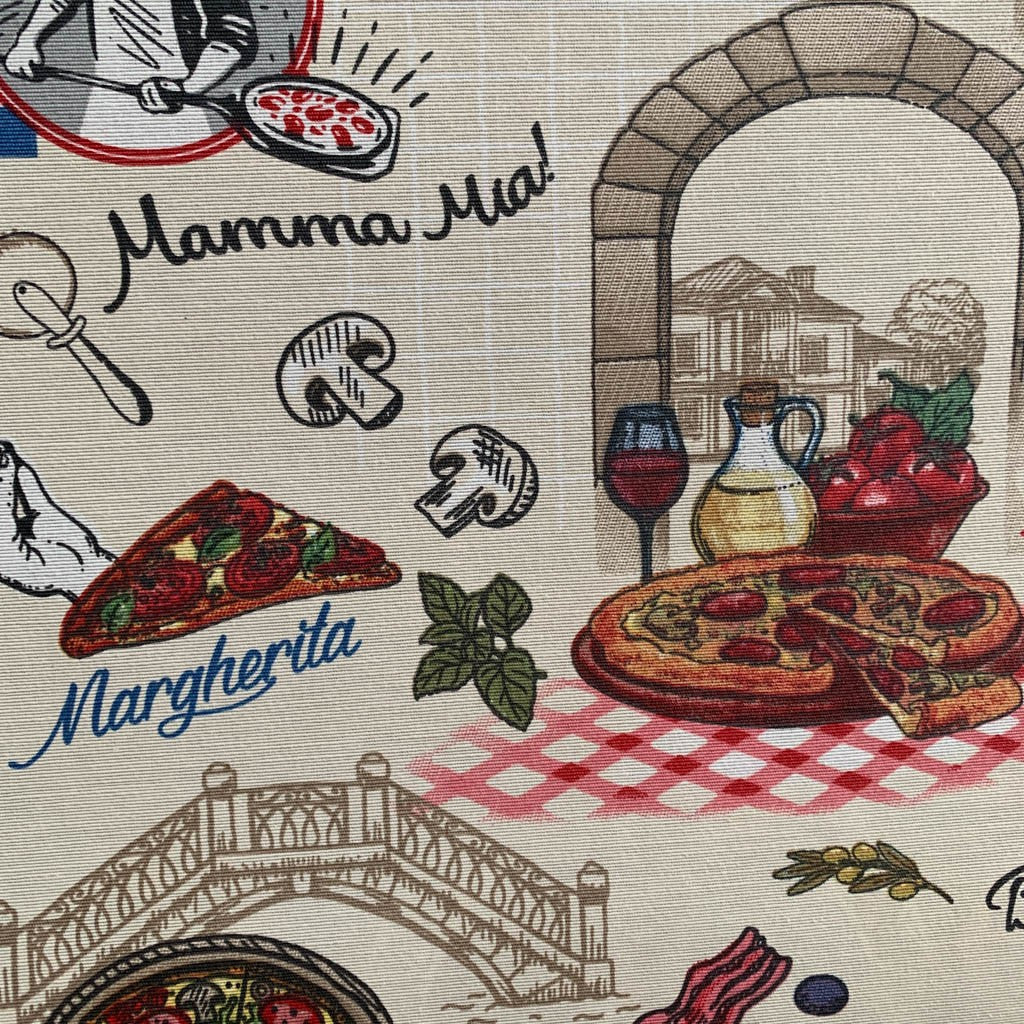 Tecido Para Área Externa Waterblock Pizza - Döhler