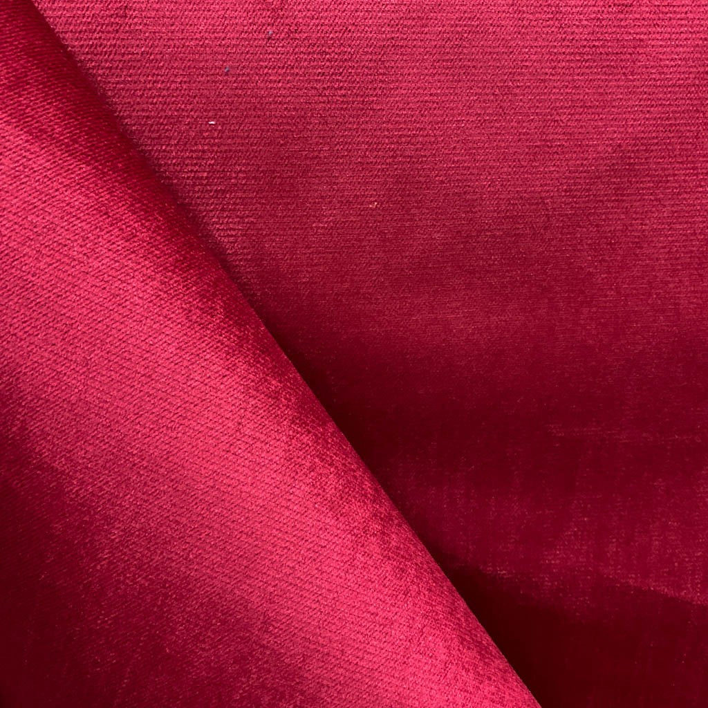 Tecido Para Sofá Veludo Liso Star Vermelho - Corttex Indústria Têxtil