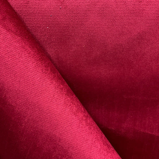 Tecido Para Sofá Veludo Liso Star Vermelho - Corttex Indústria Têxtil