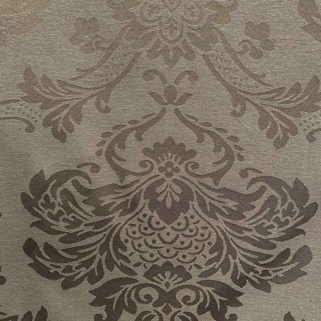 Tecido Para Cortina Jacquard Adamascado Monarca Café com Leite - Torre Tecidos
