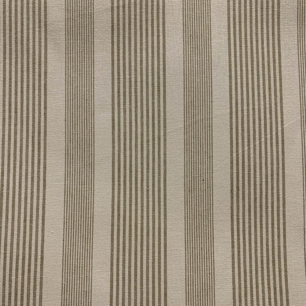 Tecido Para Sofá Popeline Listrado Bege - Torre Tecidos