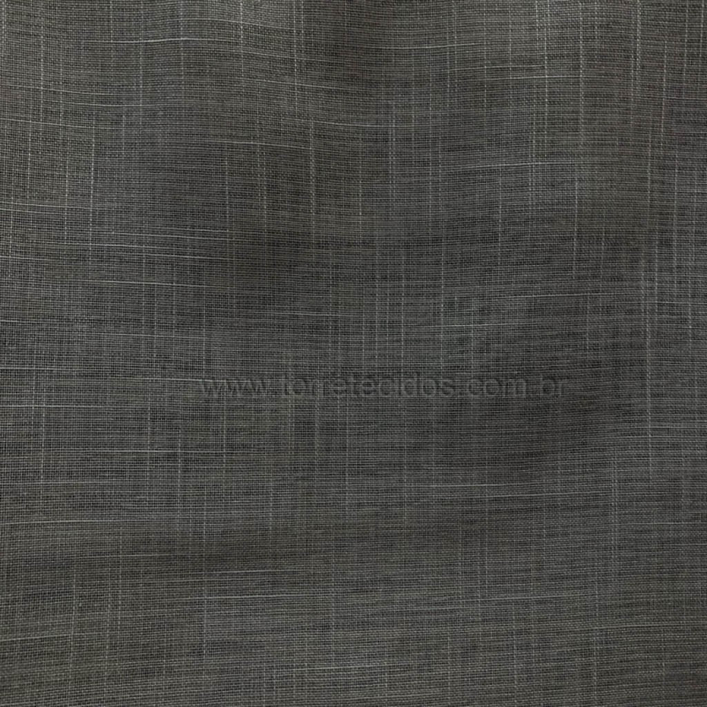Tecido Para Cortina Rústico Flame Chumbo - Corttex Indústria Têxtil