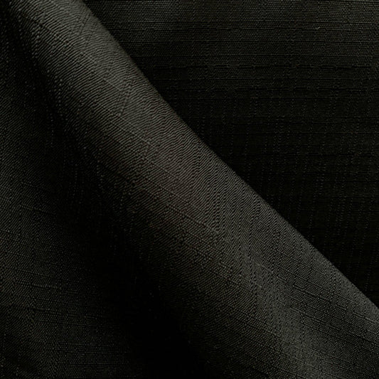 Tecido Para Cortina Rústico Dobby Preto - Corttex Indústria Têxtil