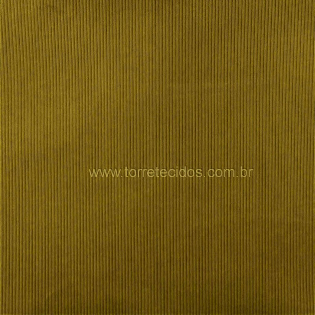 Tecido Para Sofá Veludo Cotelê Ocre - Tellaio