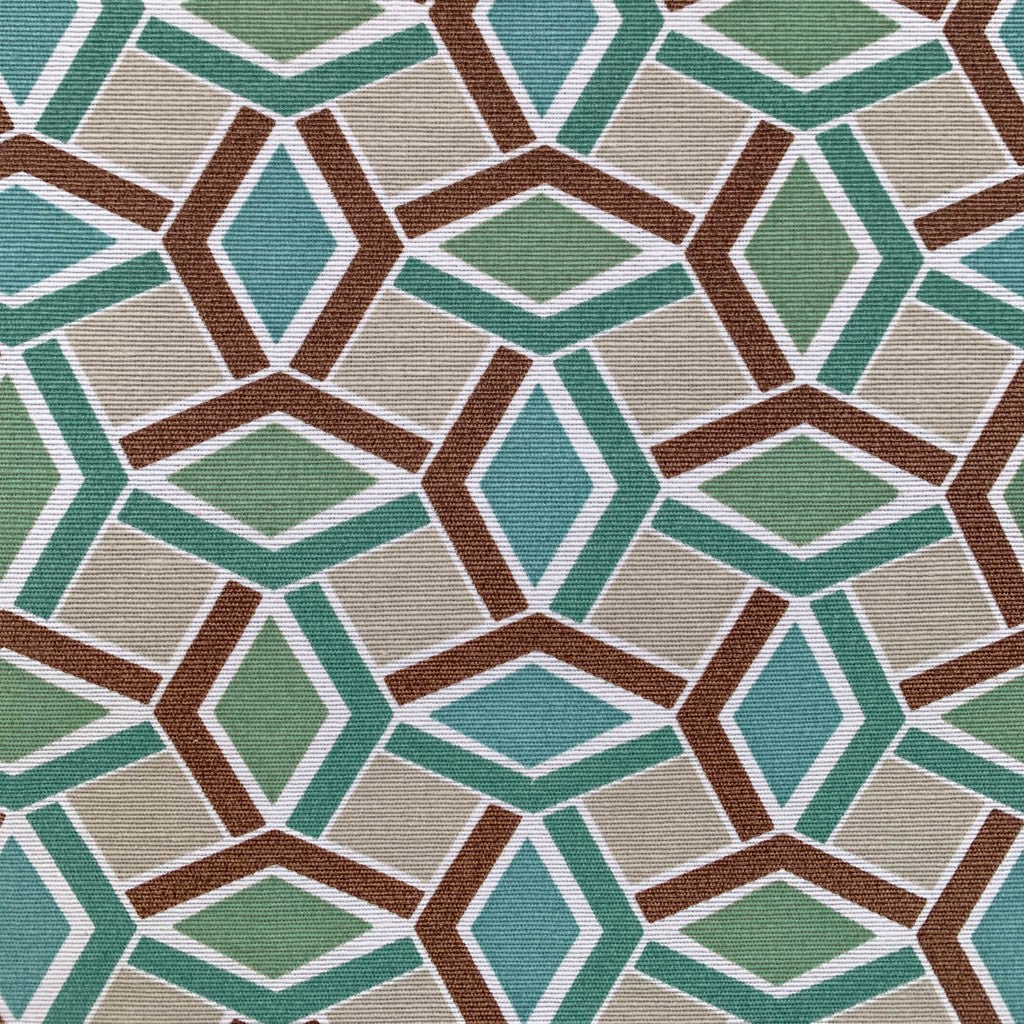 Tecido Gorgurão Waterblock Losango Pequeno Marrom - Döhler