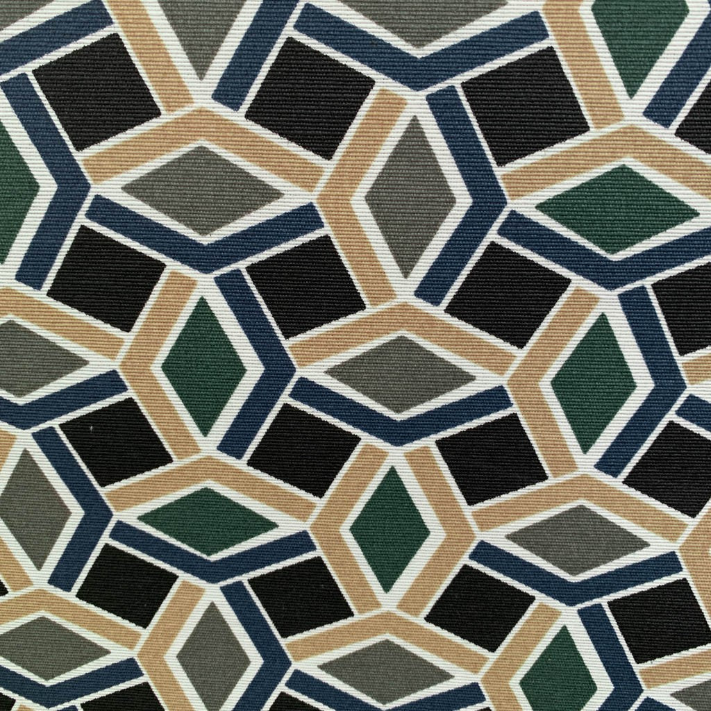 Tecido Gorgurão Waterblock Losango Pequeno Azul - Döhler