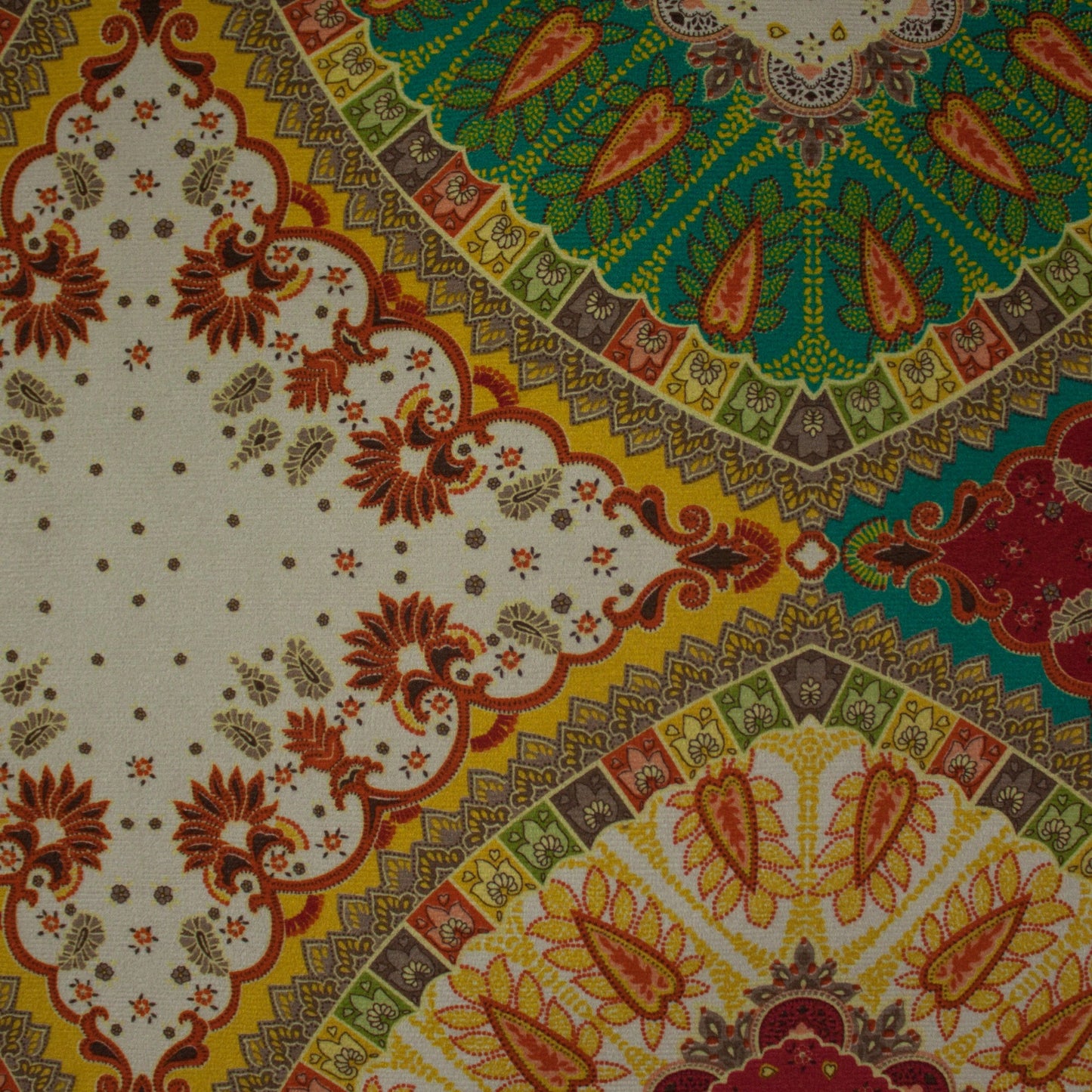 Tecido Para Sofá Veludo Vellus Mandala - Texpoint