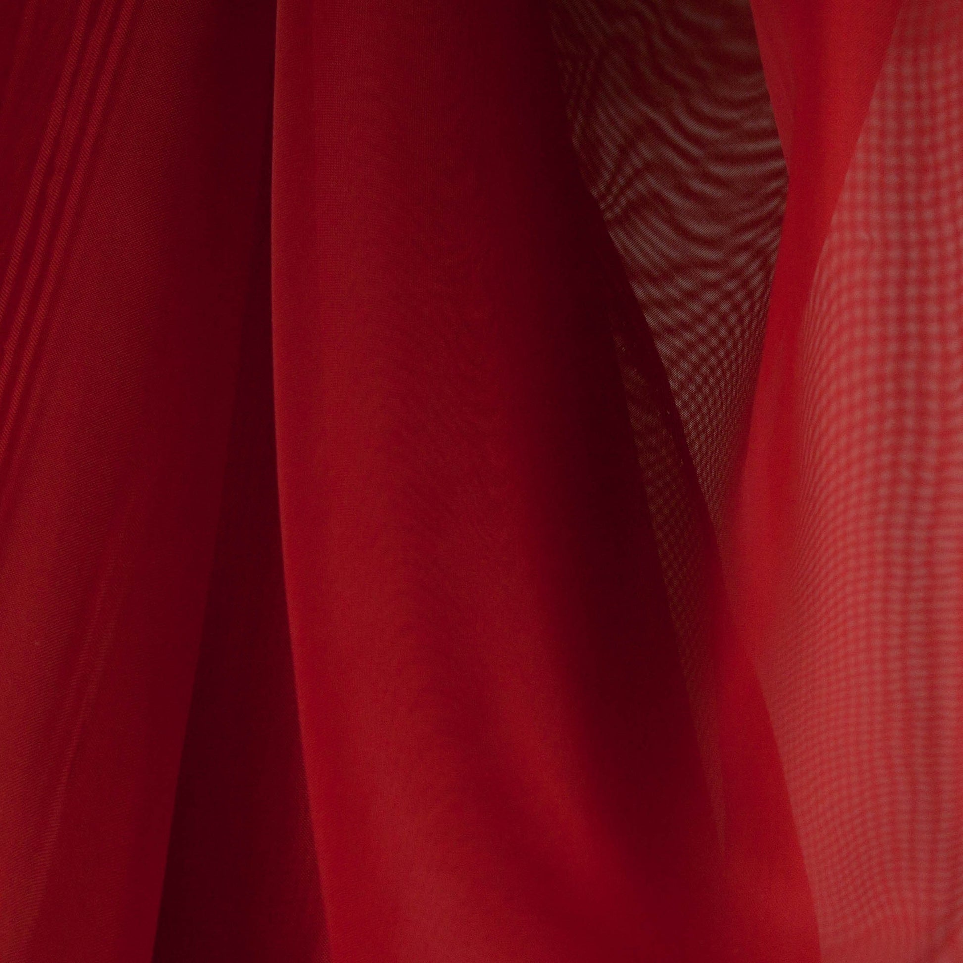 Tecido Para Cortina Voil 3,00m Vermelho - Torre Tecidos