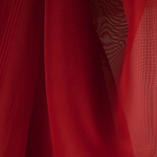 Tecido Para Cortina Voil 3,00m Vermelho - Torre Tecidos