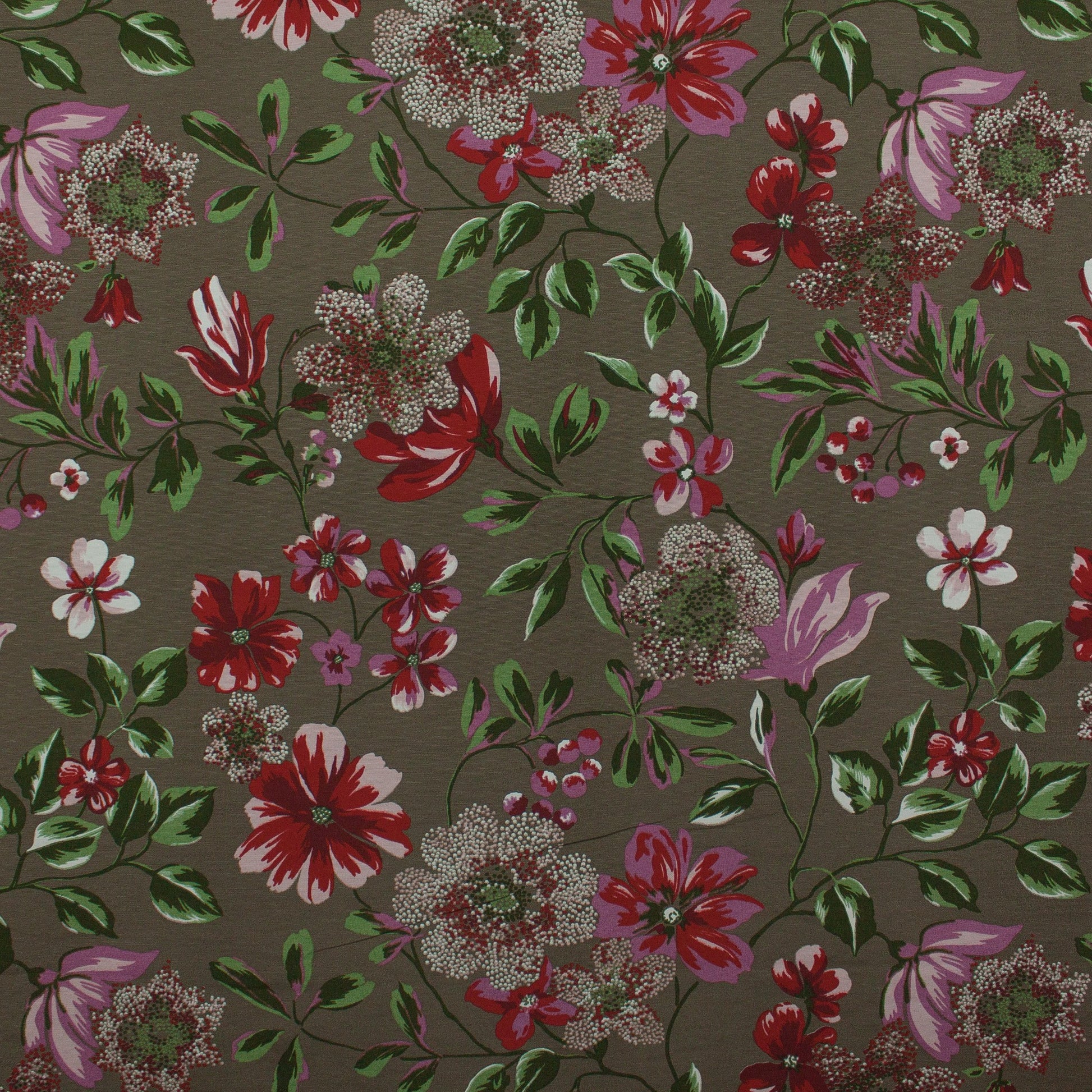 Tecido Para Sofá Gorgurão Belize Floral Fendi - Döhler