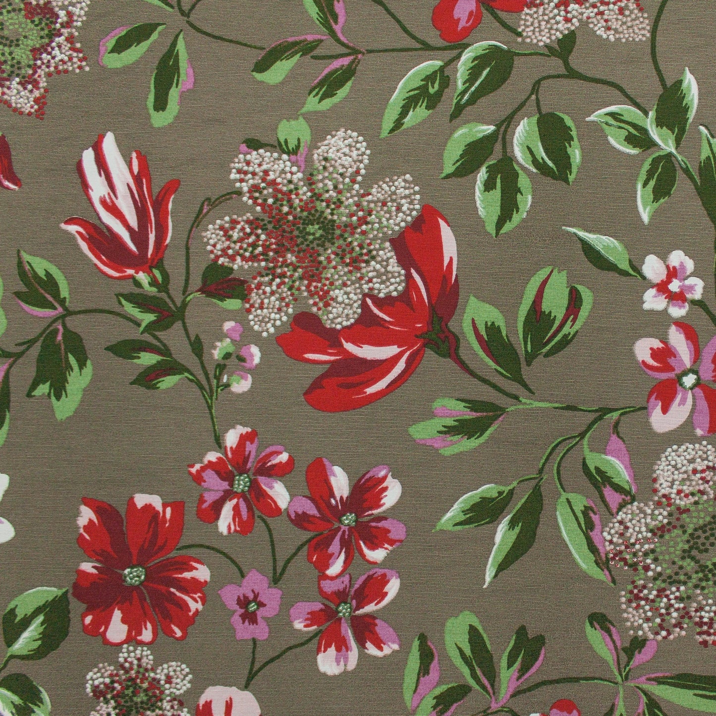 Tecido Para Sofá Gorgurão Belize Floral Fendi - Döhler