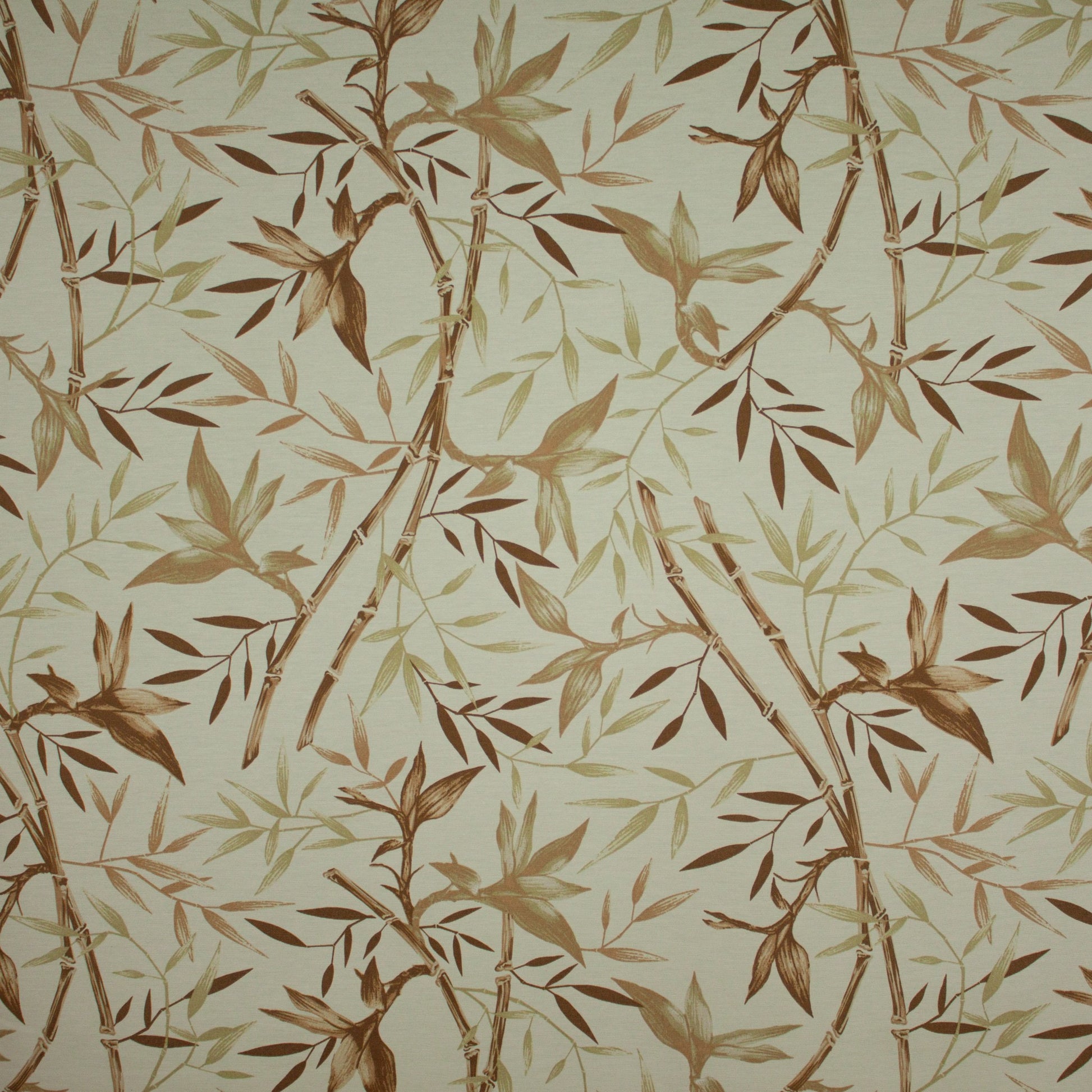 Tecido Para Área Externa Waterblock Ramos de Folhas Crú/Marrom - Döhler