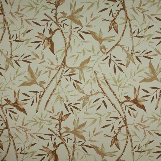 Tecido Para Área Externa Waterblock Ramos de Folhas Crú/Marrom - Döhler