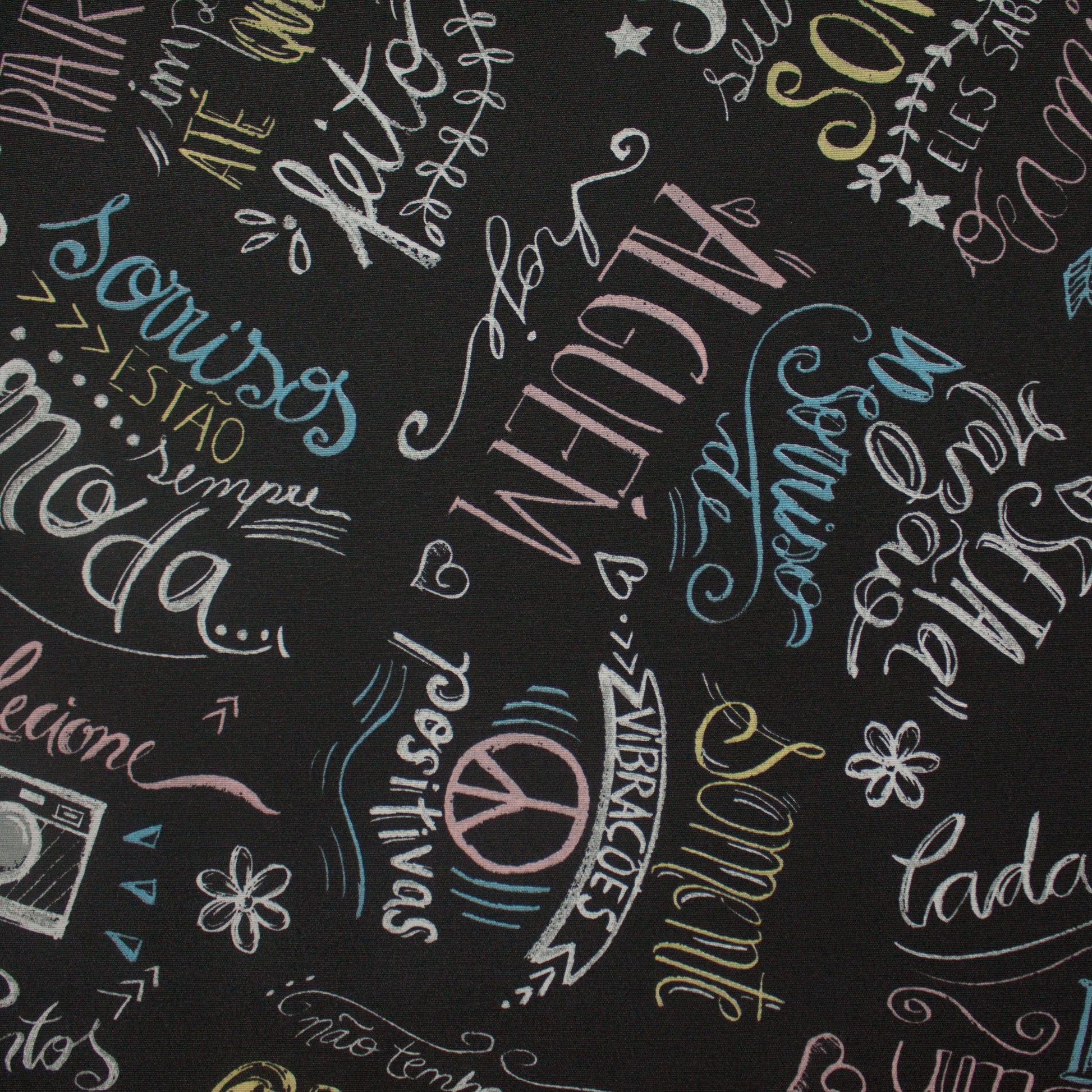 Tecido Para Área Externa Waterblock Pensamentos - Döhler