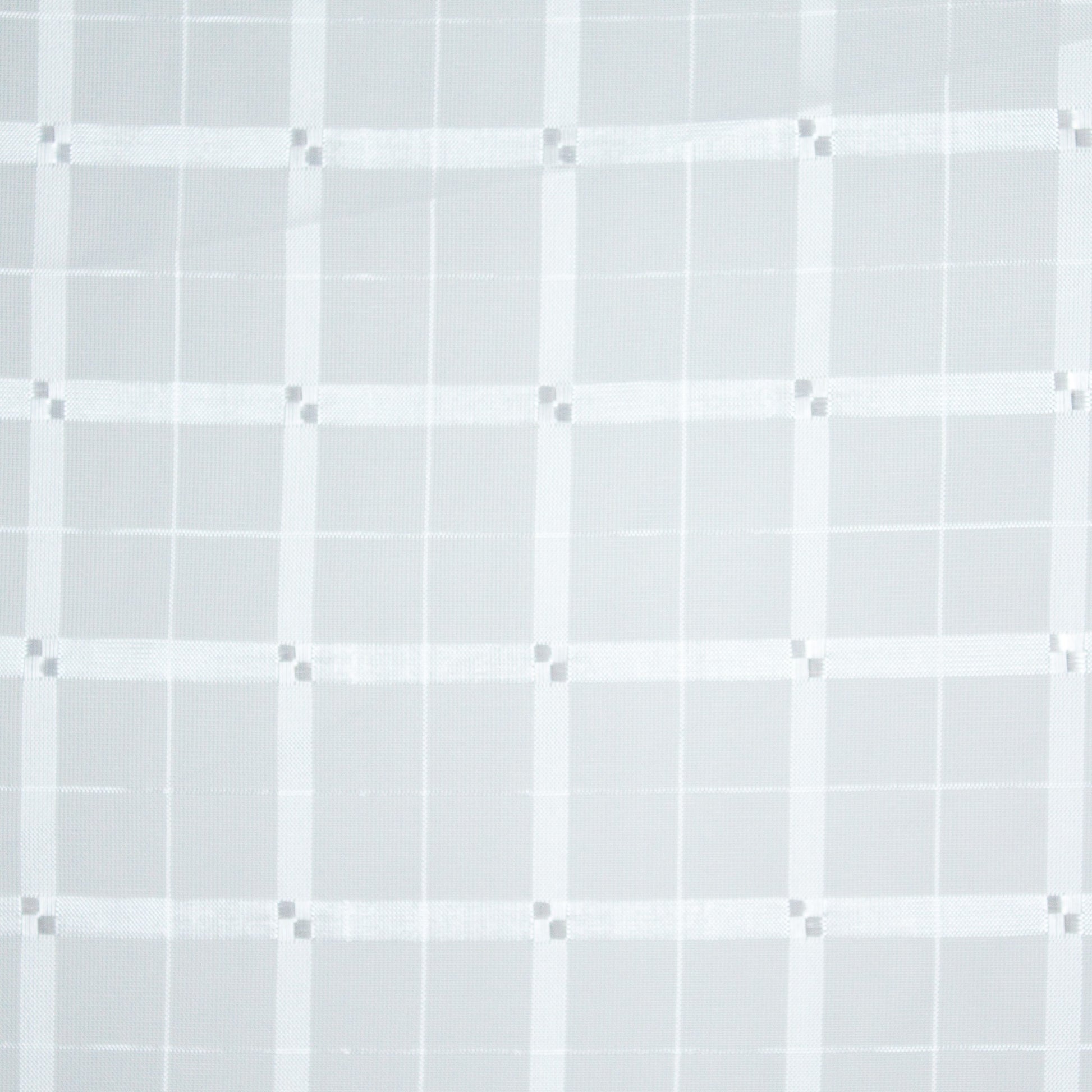 Tecido Para Cortina Voil Xadrez Branco - Torre Tecidos