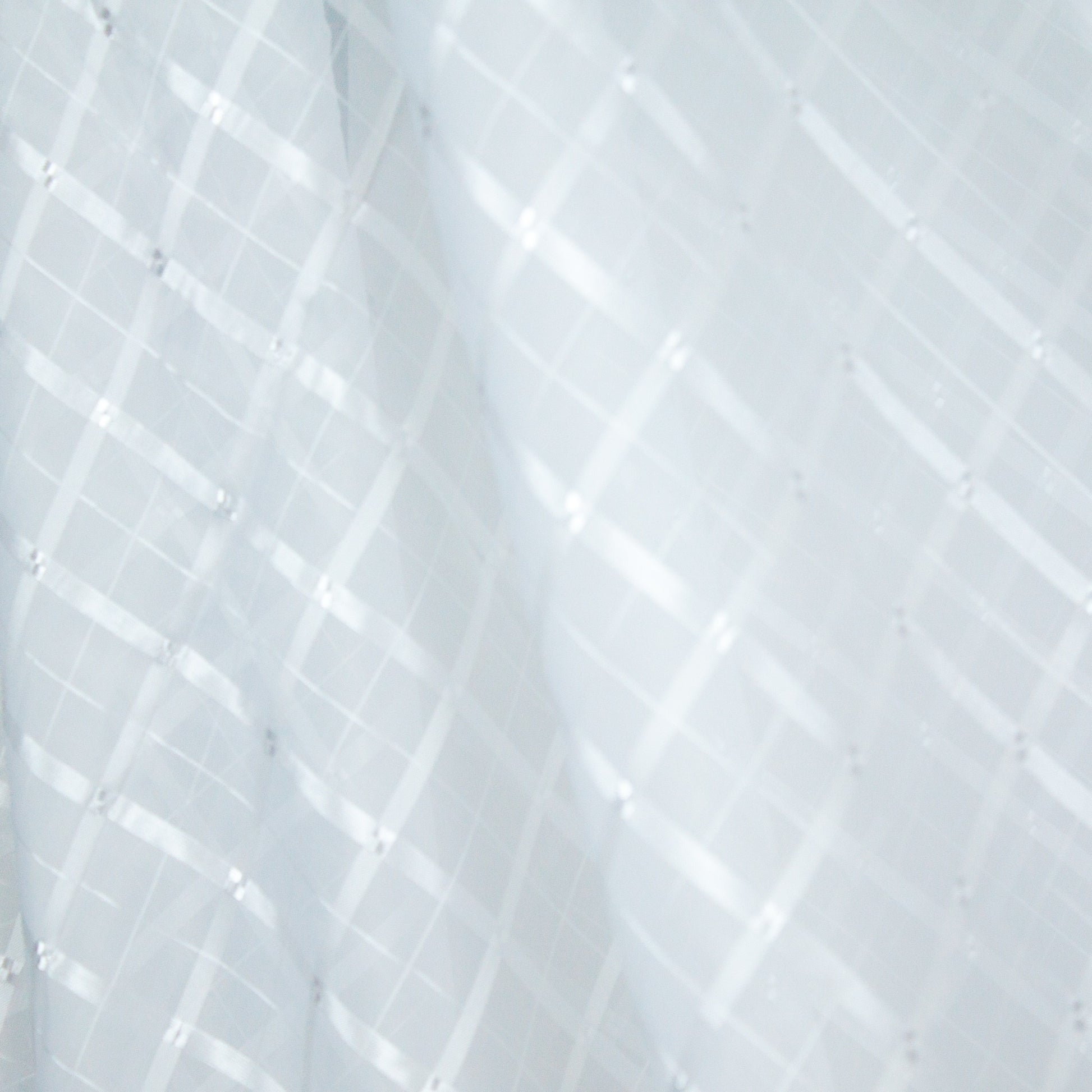 Tecido Para Cortina Voil Xadrez Branco - Torre Tecidos