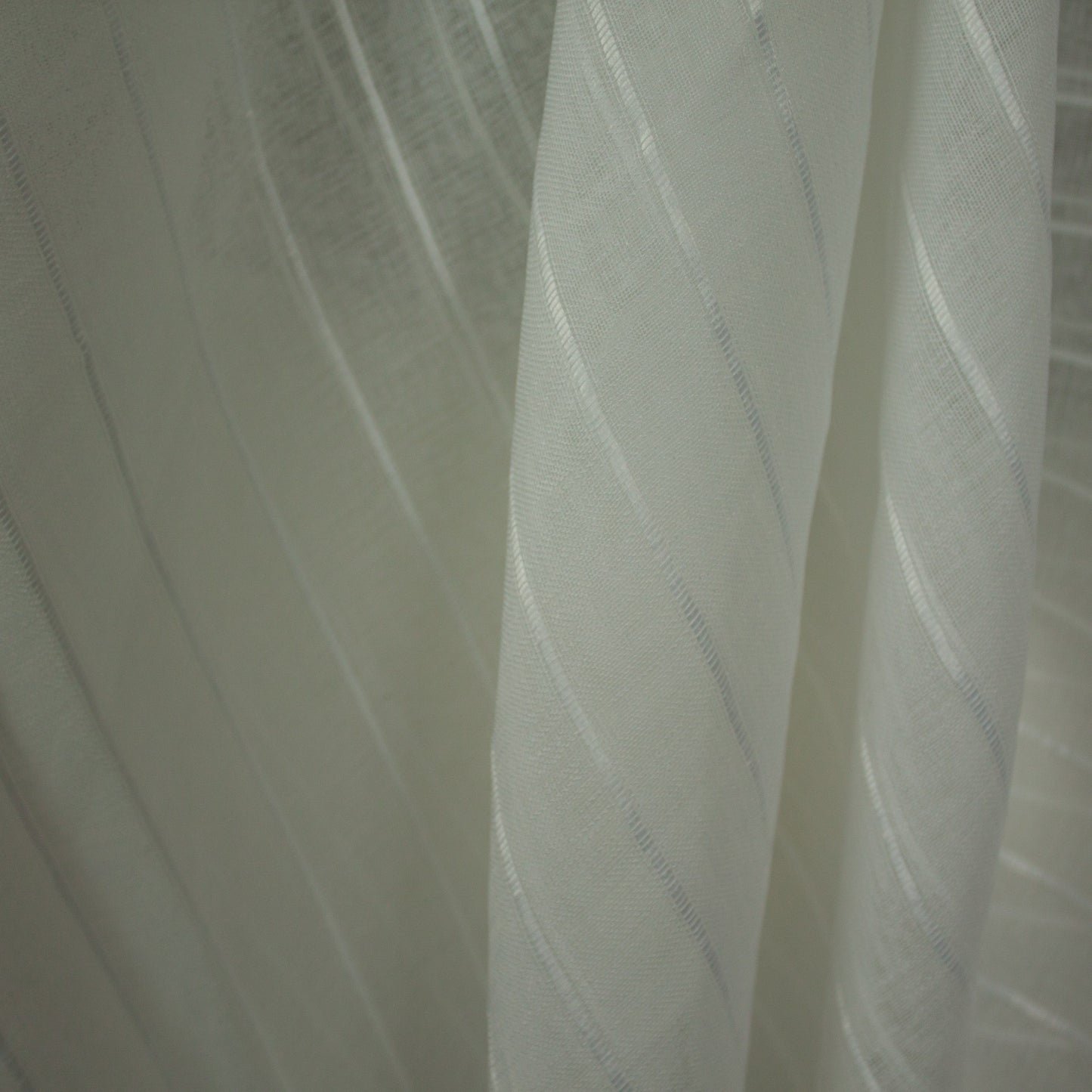 Tecido Para Cortina Voil Linho Listras Prata - Torre Tecidos