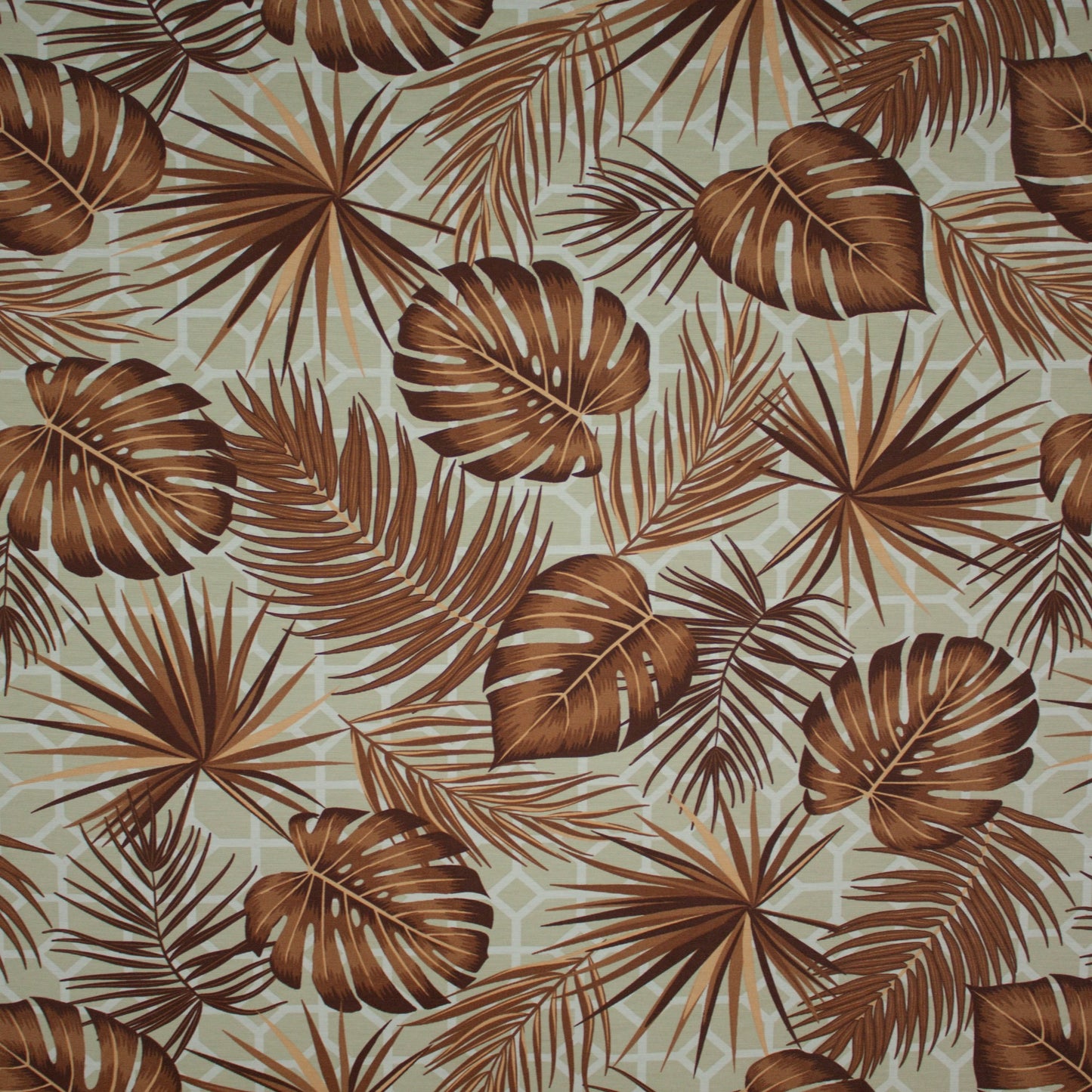 Tecido Para Área Externa Waterblock Palmeiras Areca Marrom - Döhler