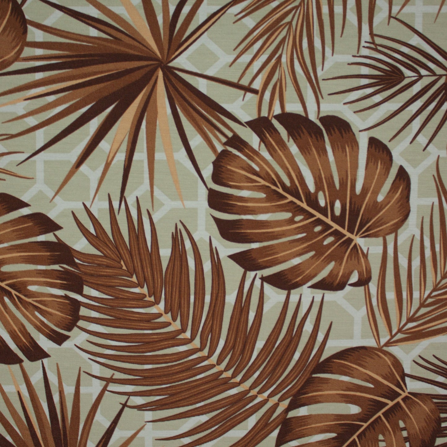 Tecido Para Área Externa Waterblock Palmeiras Areca Marrom - Döhler