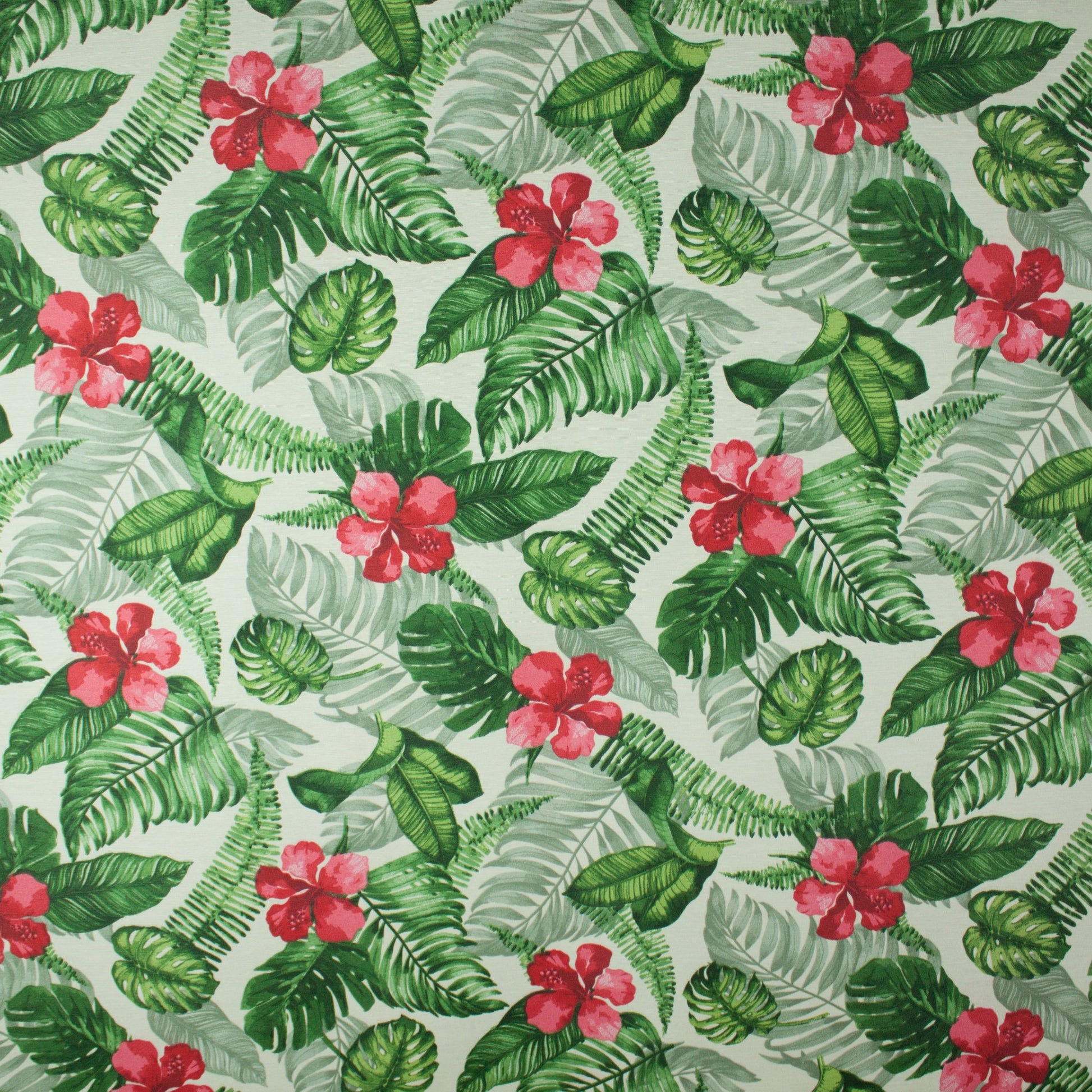 Tecido Para Área Externa Waterblock Hibisco e Samambaia - Döhler