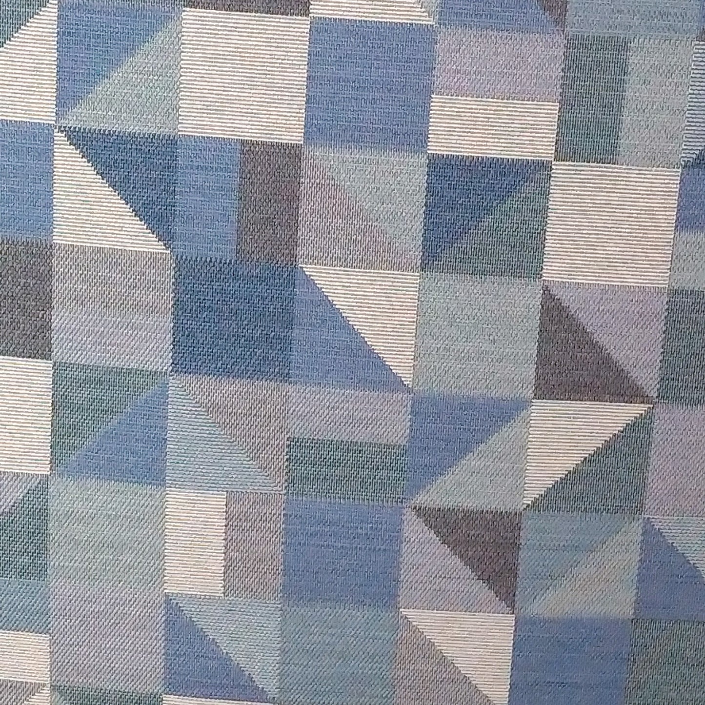 Tecido Para Sofá Gobelem Pixel Geometrico Azul - Meneghel Indústria Têxtil